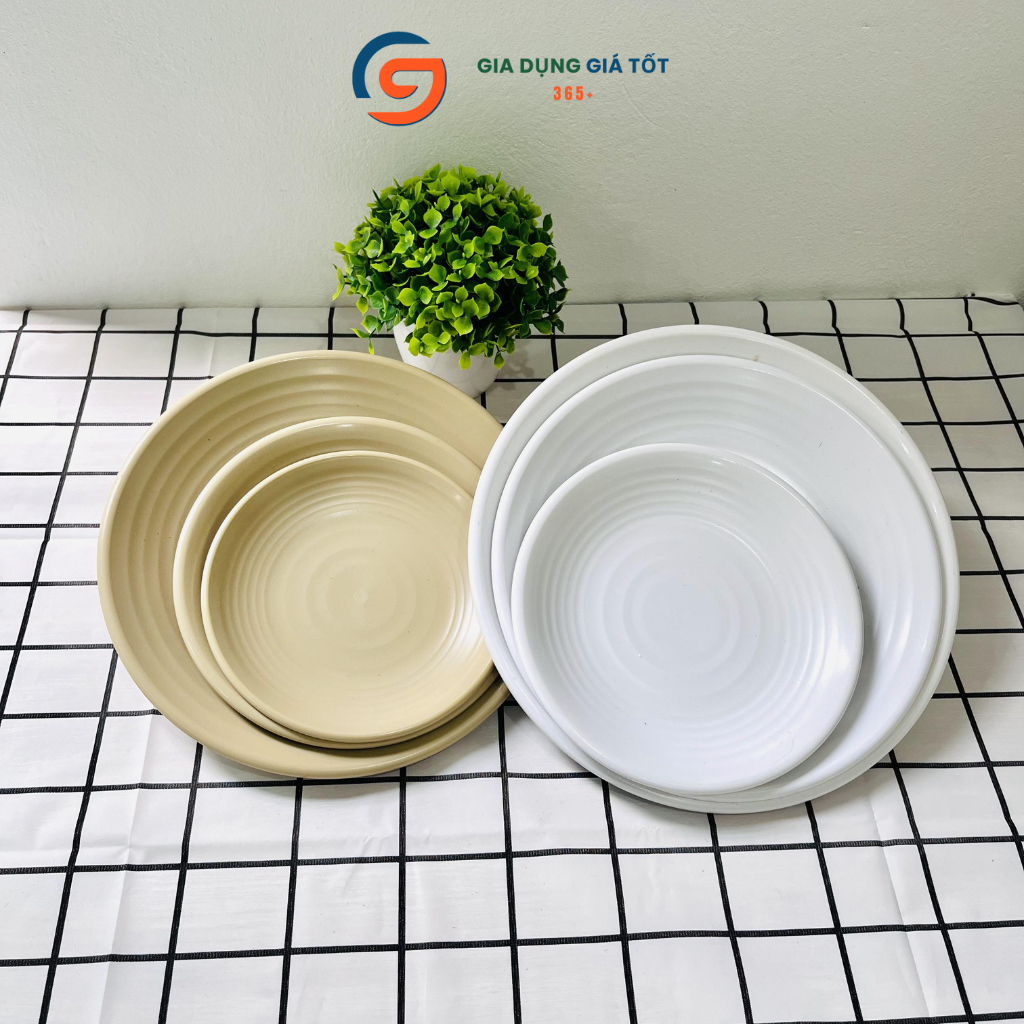 Đĩa nhựa tròn xoáy Song Long, chất liệu ABS dày dặn cứng cáp có nhiều size