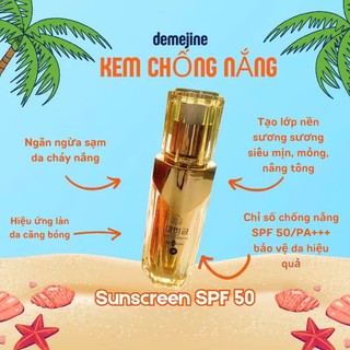 *free ship* kem chống nắng  ĐEMEJINE, tránh tia UV, lành tính 40ml