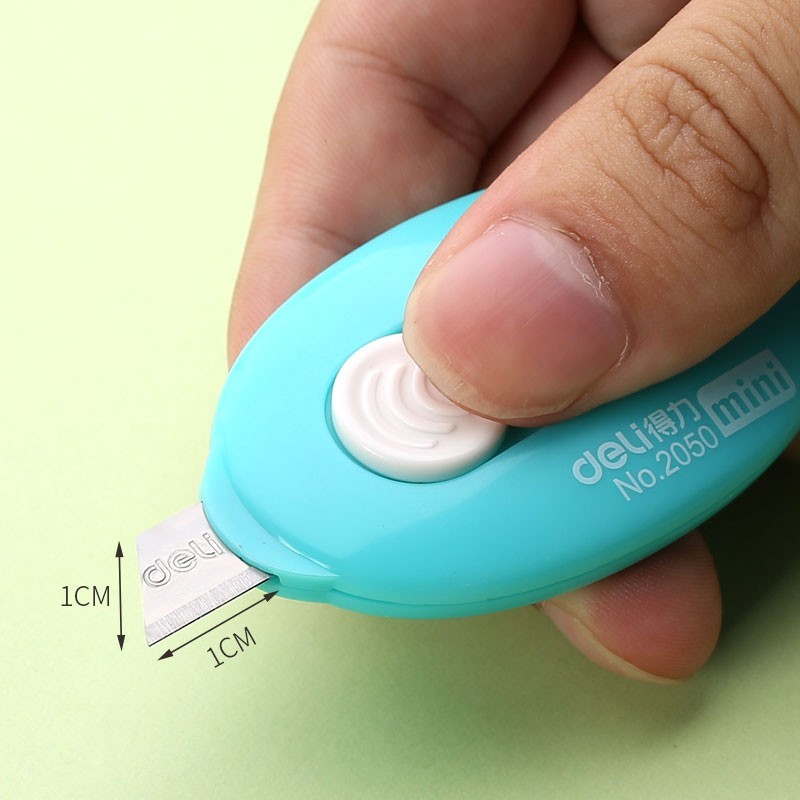 Dao Rọc Giấy Mini Deli – 35mm – Siêu Dễ Thương, Đủ Màu – Tiện Lợi Cho Học Tập, Văn Phòng