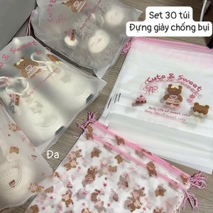 combo 30 túi đựng giày chống bụi bẩn dạng rút siêu tiện lợi