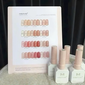 Set sơn thạch MINAYIN 12 màu - Bộ sơn gel thạch trong suốt màu xinh phong cách Hàn Quốc (tặng kèm bảng màu)