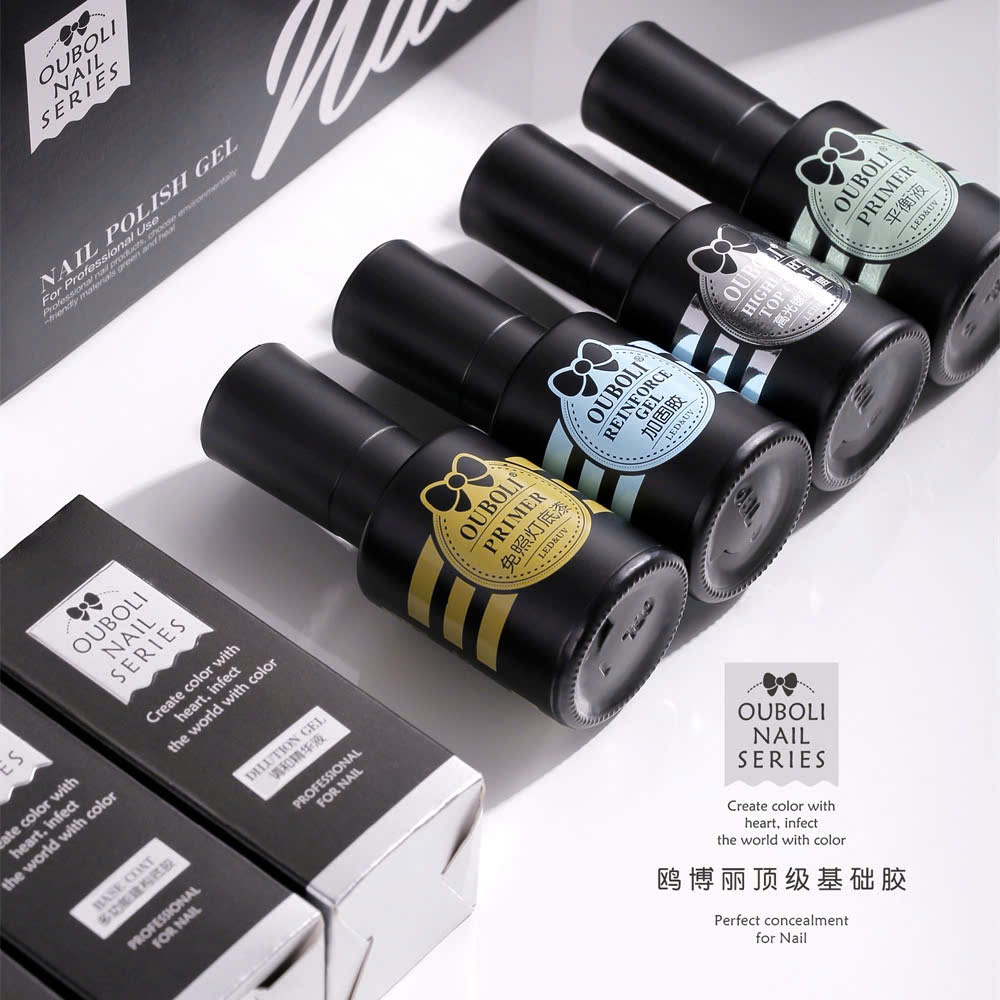 [TRỢ GIÁ SHOPPE ] OUBOLI Base top chính hãng (20ml) - Sơn gel liên kết và top phủ bóng chuyên dụng làm nail