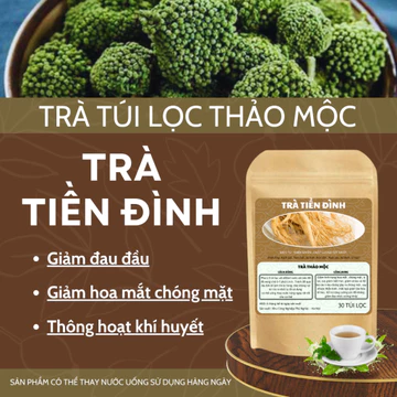 Trà Tiền Đình - Ổn Định Huyết Áp, Rối Loạn Tiền Đình, Hết Đau Đầu, Đau Nửa Đầu, thiếu máu não -suy giảm trí nhớ