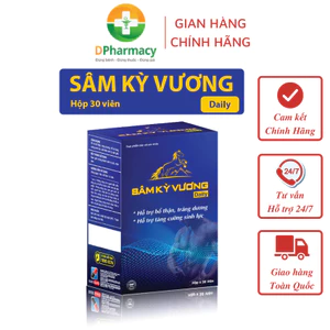 Sâm kỳ vương daily- Hộp 30 viên- Sử dụng hàng ngày giúp cải thiện sức khỏe phái mạnh