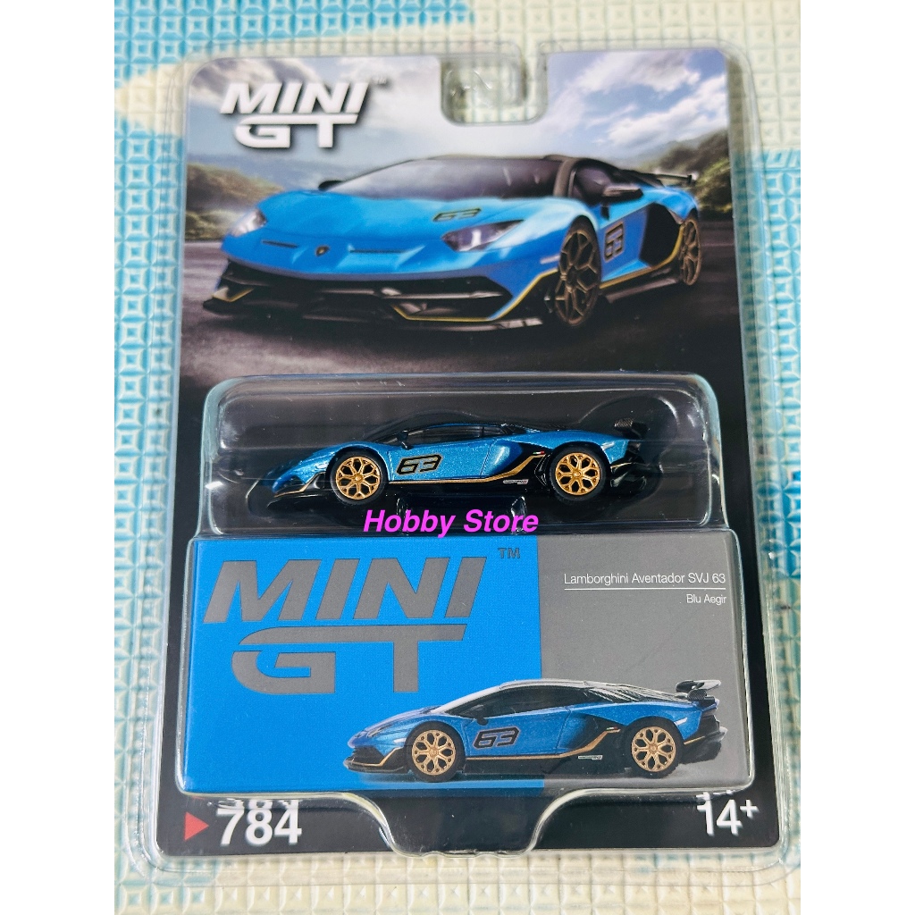 Hobby Store Mini GT Lamborghini Aventador SVJ 63 Blu tổng hợp các