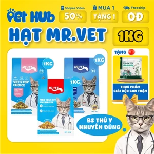 Hạt MR VET T1,T2,T3,T4 Thức Ăn Dạng Hạt MrVet hù Hợp Mọi Lứa Tuổi Của Mèo - Pet Hub