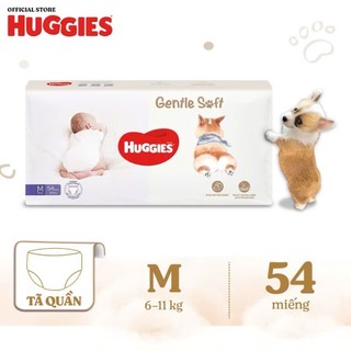 Tã quần Huggies GENTLE SOFT - CORGI miếng êm mềm nâng niu làn da bé yêu