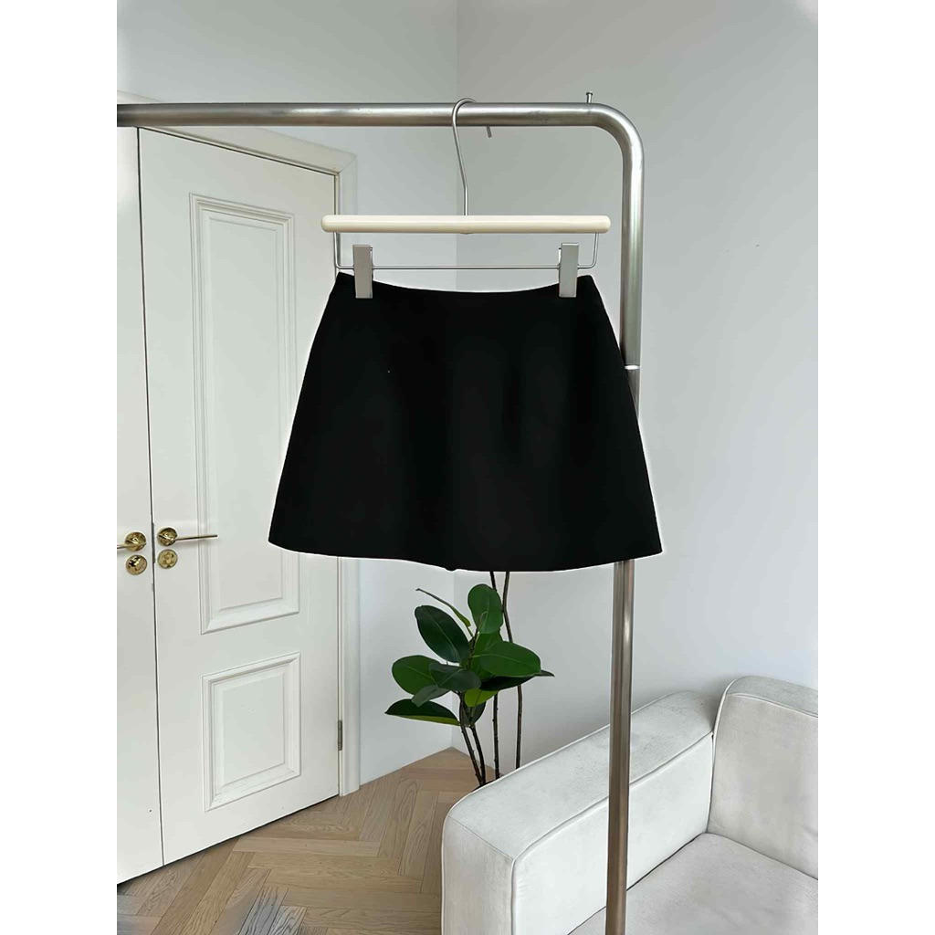 CHÂN VÁY CHỮ A CẠP CAO CHÉO ÉP MÙNG có quần bảo hộ - Thảo.Clothing S304