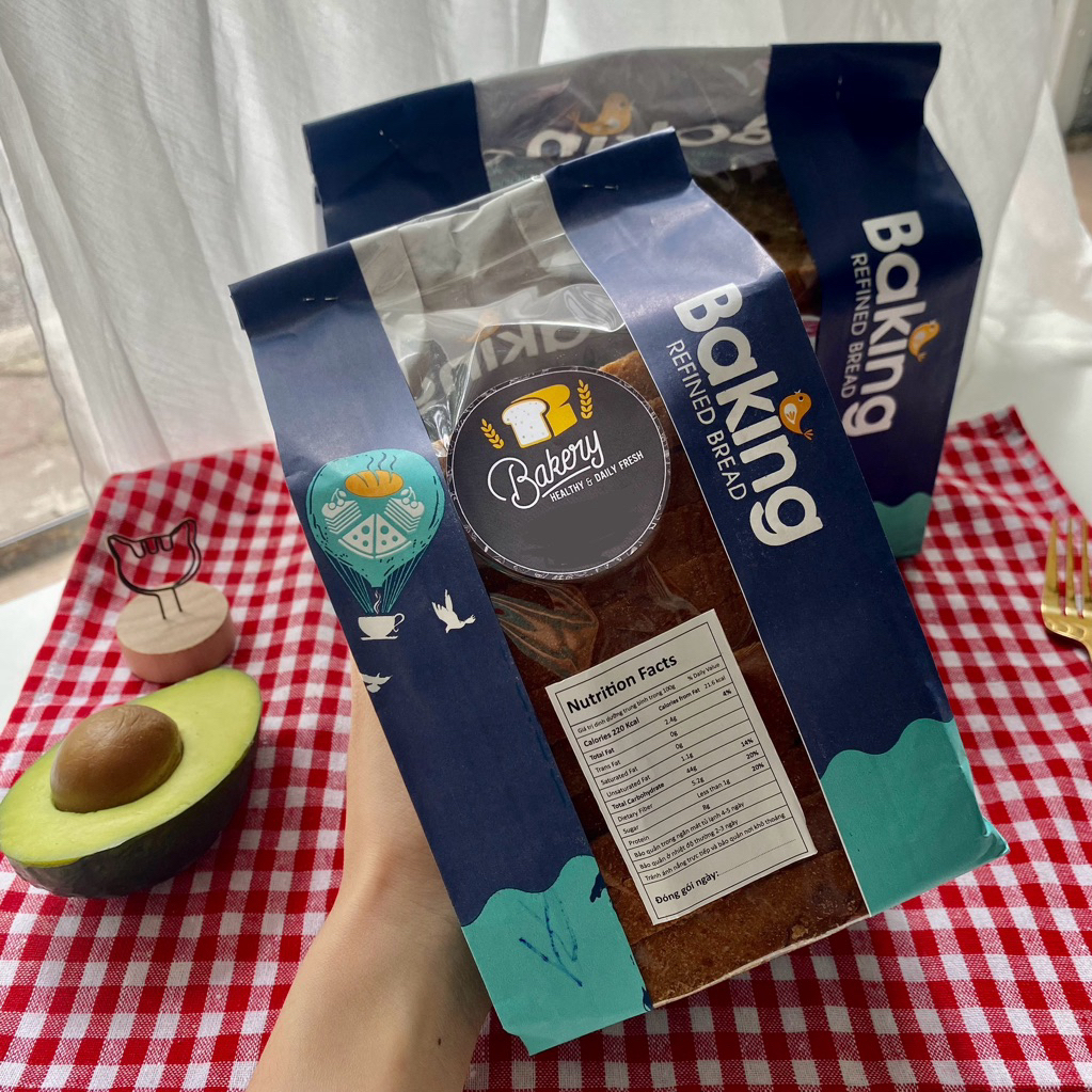 ( SHIP TOÀN QUỐC ) Bánh Mỳ Đen 20 lát – 550gr Nguyên Cám EATCLEAN, KHÔNG ĐƯỜNG