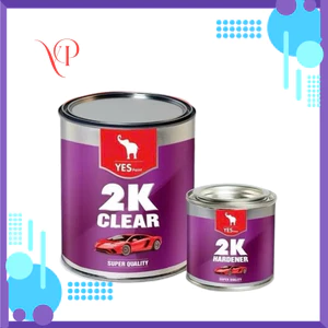 Sơn Bóng 2K Yes (Tím) 1Kg/bộ - Chuyên dùng phủ bóng cho sắt, kẽm, inox, gỗ, gạch, đá, bê tông,...