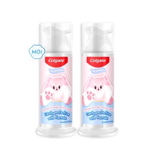 [Livestream] Bộ 2 kem đánh răng Colgate vòi nhấn thông minh Fluffy hương dâu dành cho bé 85g/ống