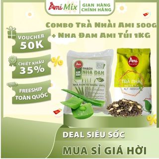 COMBO TRÀ NHÀI AMI 500 G + NHA ĐAM AMI 1 KG - MÁT LÀNH & TƯƠI NGỌT
