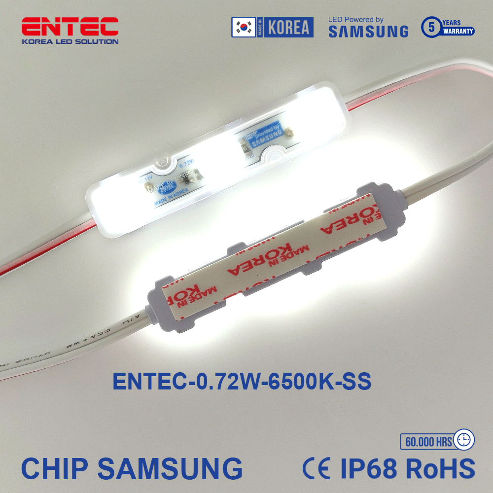 Đèn Led dây 3 bóng Hàn Quốc điện 12V IP68 màu 6500K siêu sáng