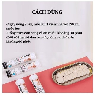 Viên sủi giảm cân, viên hỗ trợ giữ dáng thon gọn Zantiva Hàn Quốc Giảm Cân Nhanh Cấp Tốc
