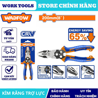 ĐỒ NGHỀ WADFOW Kềm răng trợ lực 8"/200mm WPL1768