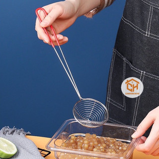 Chao Múc Trân Châu, Topping Trà Sữa Tay Cầm Đỏ Cam Homeware