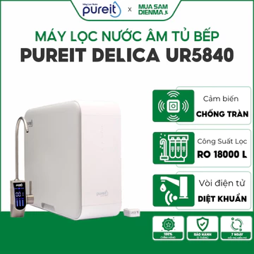 Máy lọc nước uống trực tiếp Pureit Delica UR5840 | Máy lọc nước âm tủ bếp công nghệ lọc RO
