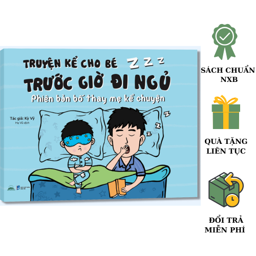 Sách - Truyện Kể Cho Bé Trước Giờ Đi Ngủ - Phiên Bản Bố Thay Mẹ Kể Chuyện - NXB Dân Trí