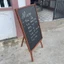Bảng đen menu khung gỗ màu nâu, mộc tự nhiên dùng cho tiệm Spa, quán ăn, quán cafe, trà sữa, nhà hàng