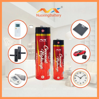Pin Đỏ AA /AAA NUOXING 1.5V Alkaline – Vỉ 4 Viên Pin Tiểu Cho Điều Khiển, Đồ Chơi,Thiết Bị Gia Dụng