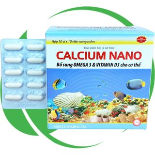 Calcium Nano Đại Dương 100 Viên - Rostex - Vinaphar - Vitamin Phục Hồi
