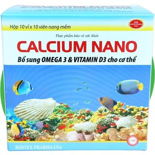 Calcium Nano Đại Dương 100 Viên - Rostex - Vinaphar - Vitamin Phục Hồi
