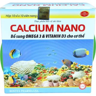 Calcium Nano Đại Dương 100 Viên - Rostex - Vinaphar - Vitamin Phục Hồi