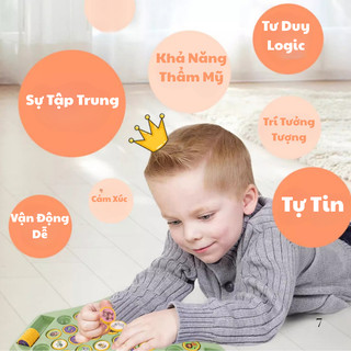Đồ Chơi Cờ Lật Hình 4 Người Chơi Rèn Luyện Trí Nhớ Trò Chơi Board Game Giáo Dục Trí Tuệ Cho Trẻ Em Tăng Khả Năng Ghi Nhớ