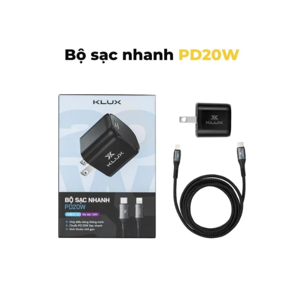 Bộ Sạc Nhanh PD20W - Củ Sạc Nhanh 20W, Dây Sạc Nhanh Type C to L 20W, Dây Sạc Type C-C Tối Đa 60W Sạc Chính Hãng – 7