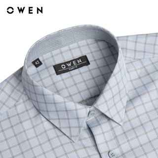 Owen - Áo sơ mi dài tay Regular Fit AR250062DT màu Xanh chất liệu Spandex
