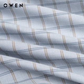 Owen - Áo sơ mi dài tay Regular Fit AR250062DT màu Xanh chất liệu Spandex
