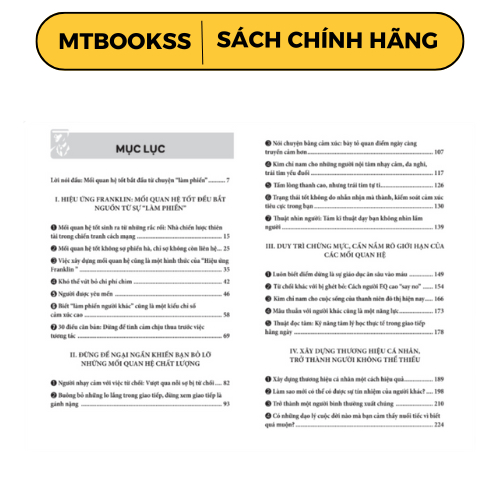Sách - Hiệu Ứng Franklin - Mối Quan Hệ Tốt Đều Bắt Nguồn Tự Sự "Làm Phiền"
