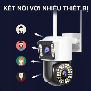 Camera Wifi Ngoài Trời Q42 Siêu Nét 15MP, Đàm Thoại 2 Chiều Thực, Cảnh Báo Chốn...