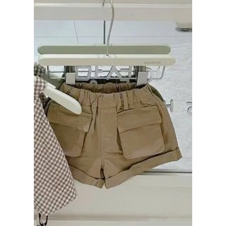 [B&G] Sét bộ áo yếm bí kèm quần đùi nâu túi hộp năng động cho bé gái từ 10-42kg(2-12 tuổi)