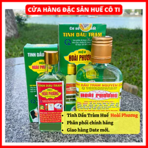 Dầu Tràm Huế, Dầu Tràm Hoài Phương, Tinh Dầu Nguyên Chất Từ Thiên Nhiên Chai Lớn 110ml