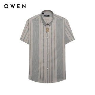 Owen - Áo sơ mi ngắn tay Slim Fit AS250101N màu Hồng nhạt chất liệu Bamboo poly