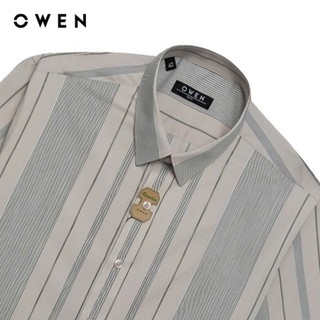 Owen - Áo sơ mi ngắn tay Slim Fit AS250101N màu Hồng nhạt chất liệu Bamboo poly