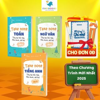 Sách - Combo Take Note Toán - Ngữ Văn - Tiếng Anh Lớp 11 - Tổng hợp kiến thức, Hiểu nhanh nhớ lâu - TKBooks