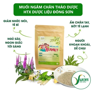 (Túi 400g) Muối ngâm chân HTX dược liệu Đông Sơn Ninh Bình muối thảo dược dùng tắm ngâm - HS Shop