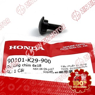 Bu Lông Chìm 6x18 Sử Dụng Chung Cho Nhiều Xe Honda 90101-K29-900 Chính Hãng - ZZM