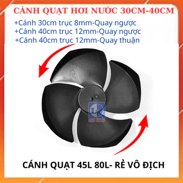 Cánh quạt hơi nước Sunhouse trục 8mm 12mm, Cánh quạt điều hoà hơi nước Daikio Kangaroo chính hãng