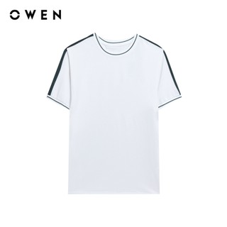 Owen - Áo T-shirt Relaxfit TSN253672 màu Trắng chất liệu CVC Spandex