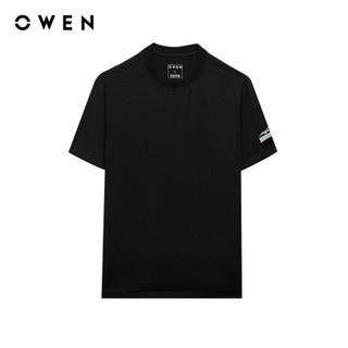 Owen - Áo T-shirt Relax Fit TSN253680 màu Đen chất liệu COTTON MODAL