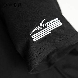 Owen - Áo T-shirt Relax Fit TSN253680 màu Đen chất liệu COTTON MODAL