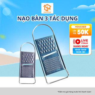 Nạo bàn 3 tác dụng Inox to -Bào gọt rau củ quả đa năng, không hen rỉ Cam Homeware