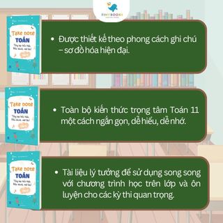 Sách - Combo Take Note Toán - Ngữ Văn - Tiếng Anh Lớp 11 - Tổng hợp kiến thức, Hiểu nhanh nhớ lâu - TKBooks