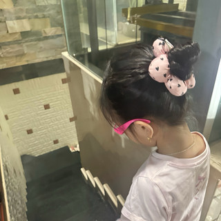 Cột tóc hình bông hoa, scrunchies hoa cho bé