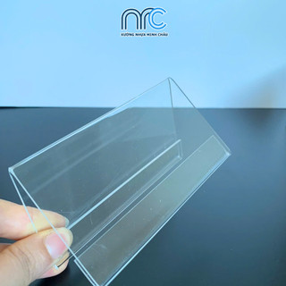 Combo 2 Bảng tên để bàn làm việc, Bảng chức danh chữ A trong suốt 2 mặt - Đa dạng kích thước