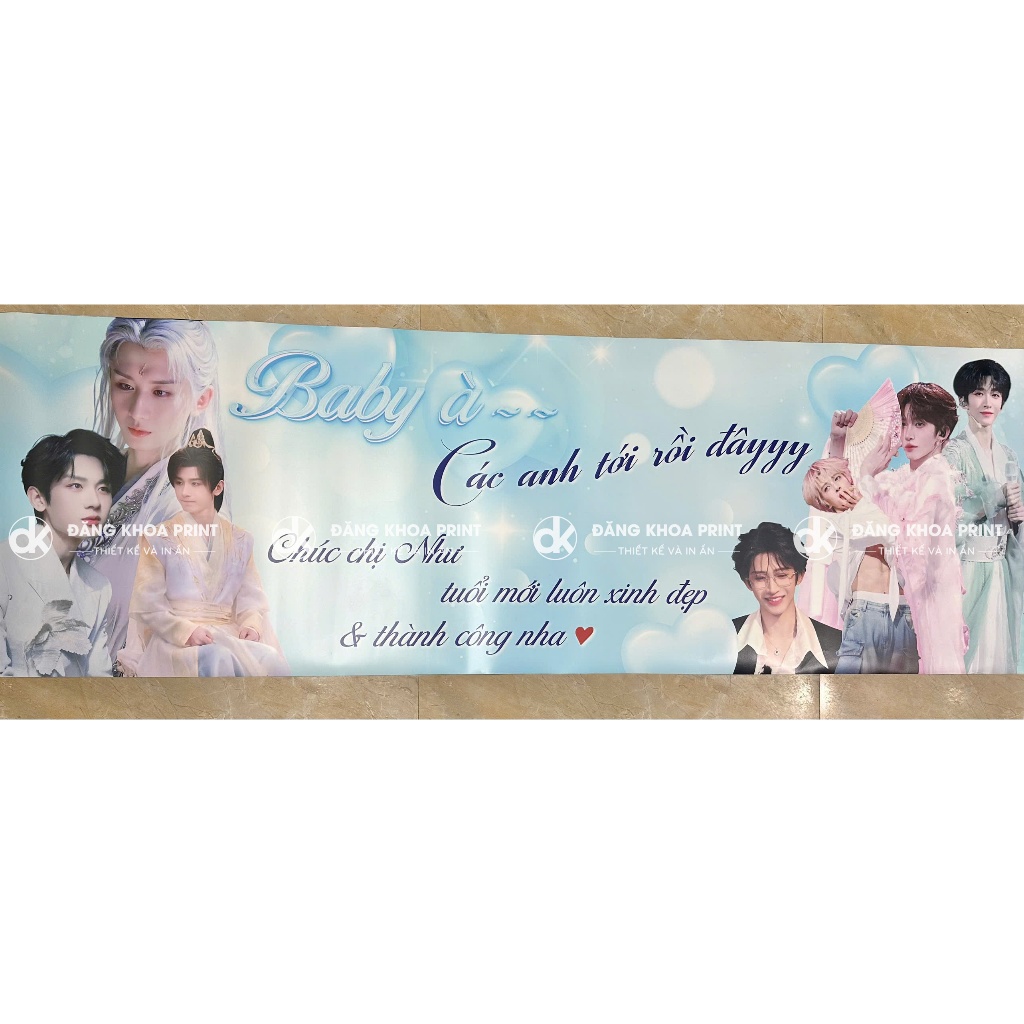 In PP băng rôn, banner tốt nghiệp, cổ vũ, chúc mừng sinh nhật, 20/11 , 8/3 - Free thiết kế - Khách cần gấp nhắn shop