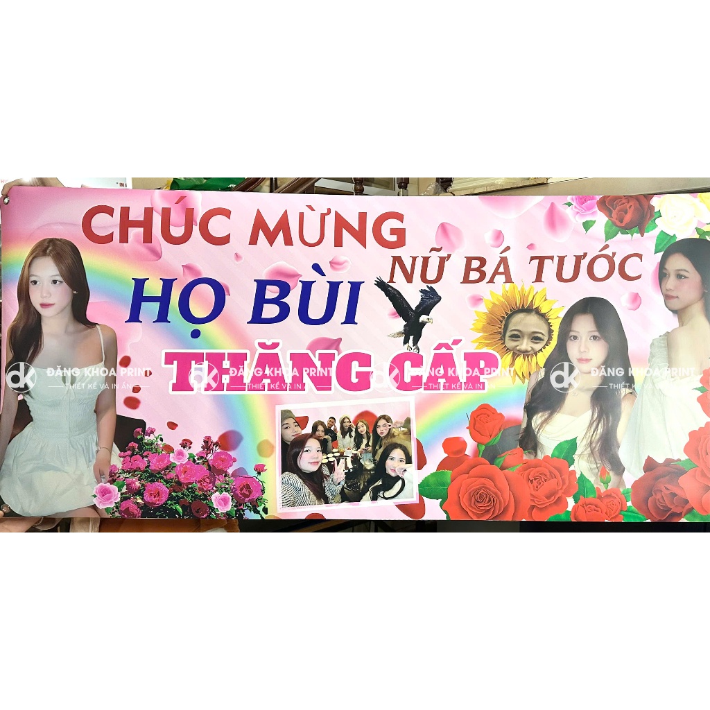 In PP băng rôn, banner tốt nghiệp, cổ vũ, chúc mừng sinh nhật, 20/11 , 8/3 - Free thiết kế - Khách cần gấp nhắn shop